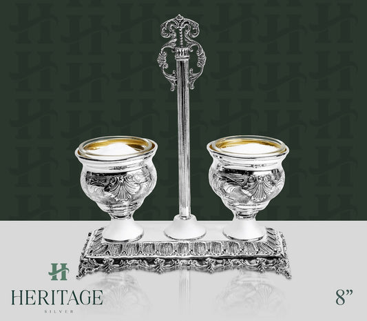 DOUBLE SALT HOLDER ON BASE