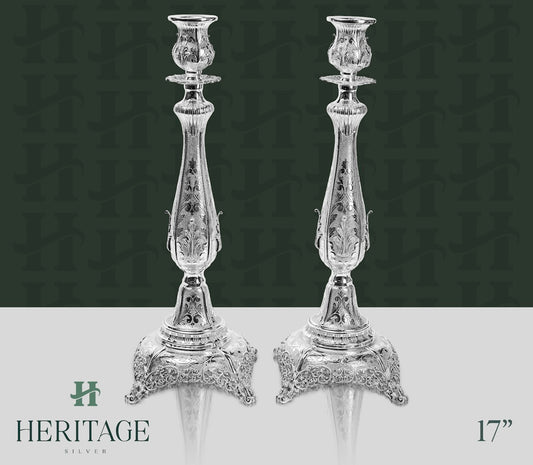 ANTIK LARGE CANDLESTICKS