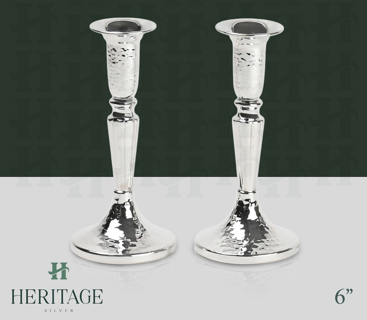 HAMMERED SMALL CANDLESTICKS