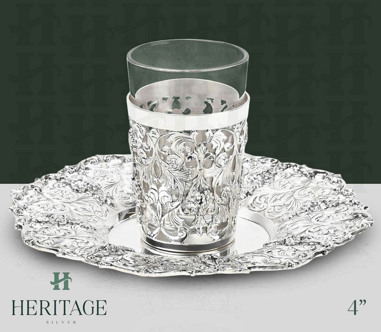 LACE BECHER SET WITH GLASS