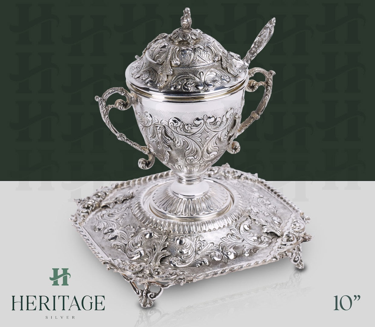 MILANESE SMALL HONEY DISH WITH HANDLE