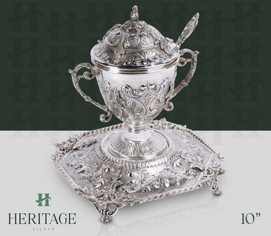 MILANESE SMALL HONEY DISH WITH HANDLE