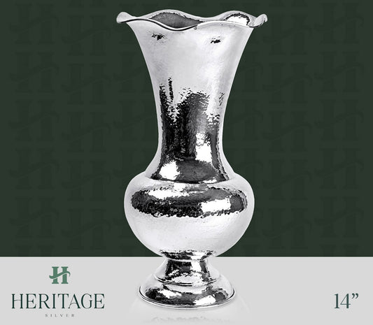 HAMMERED ROUND VASE