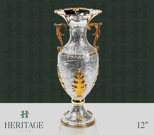 MAYORKA GOLD VASE WITH HANDLE