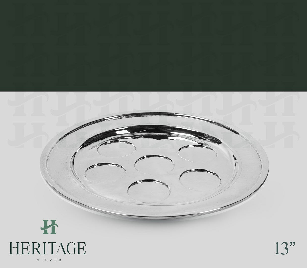ITALY HAMMERED SEDER PLATE