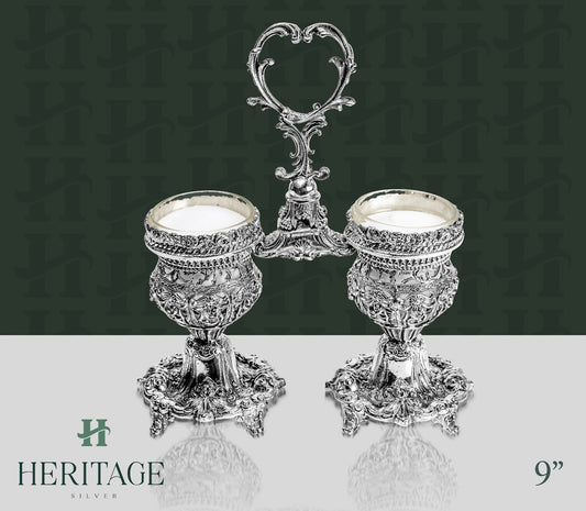 CASTED DOUBLE SALT HOLDER