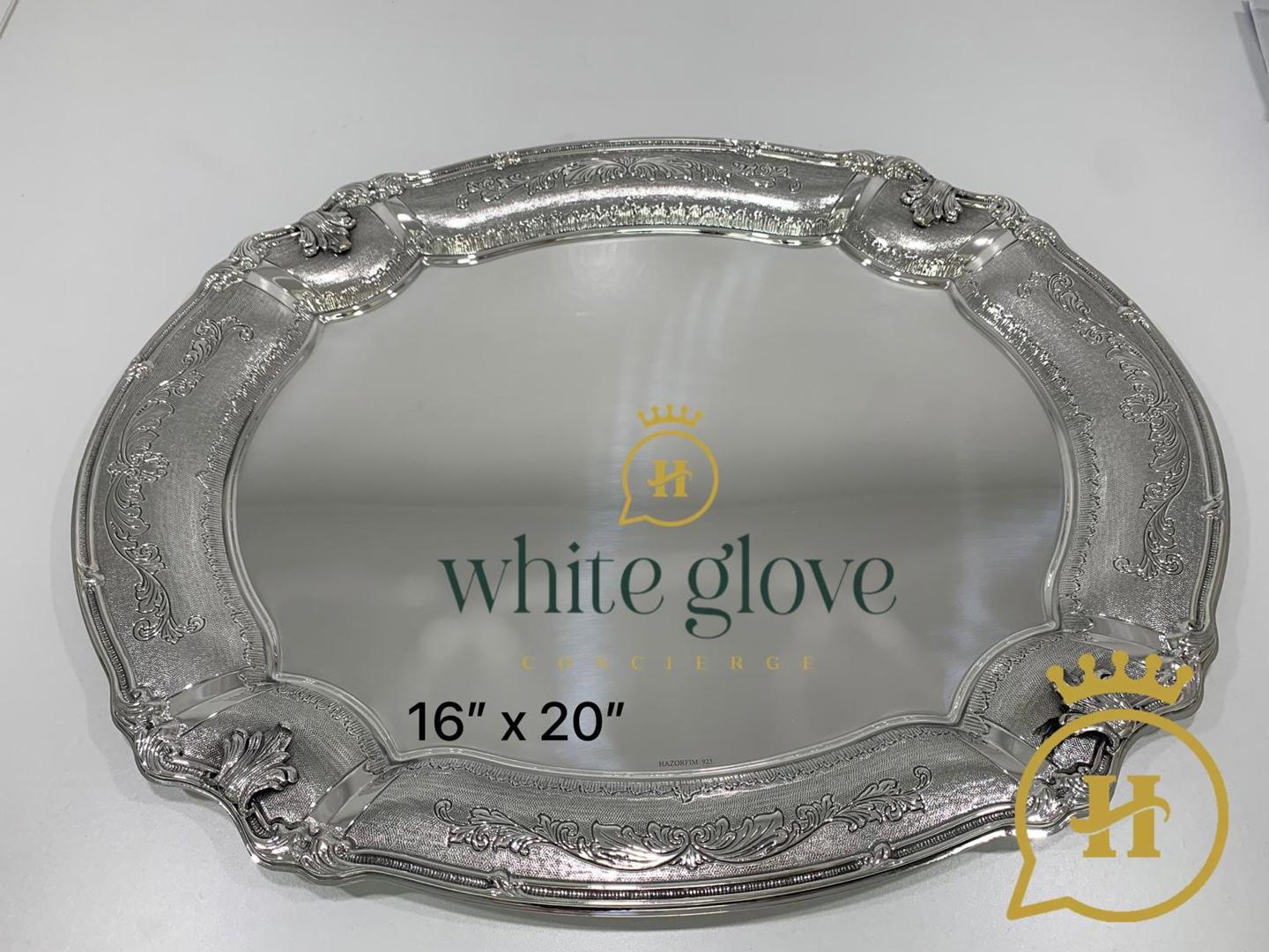 BELLAGIO OVAL CANDLESTICK TRAY