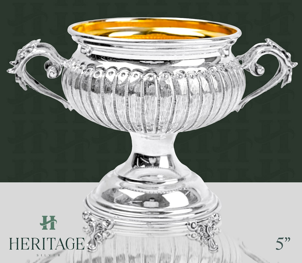 SINGLE SALT HOLDER ON BASE – Heritage Silver