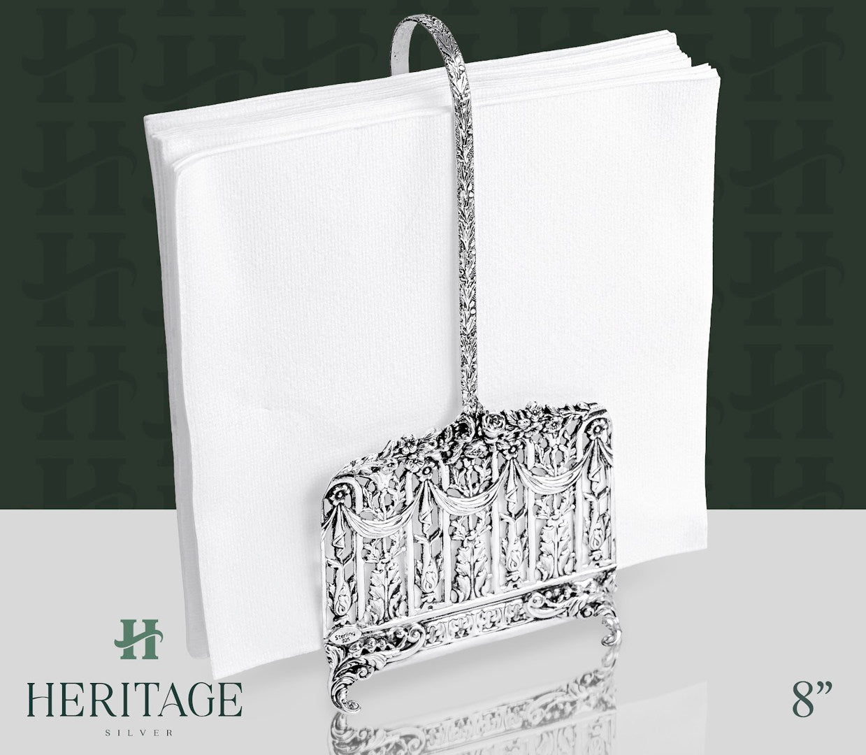 CASTED NAPKIN HOLDER WITH HANDLE