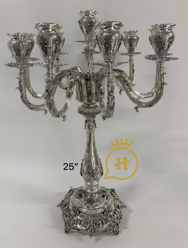 MILANESE 10 LIGHT CANDELABRA