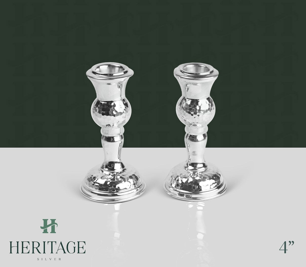 HAMMERED MINI CANDLESTICKS