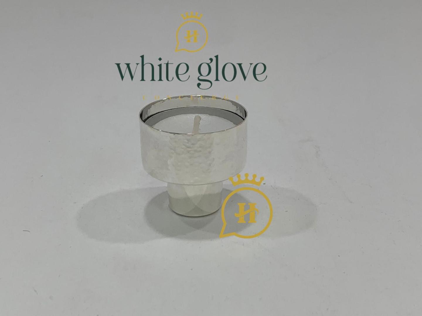 HAMMERED INSERT TEA LIGHT
