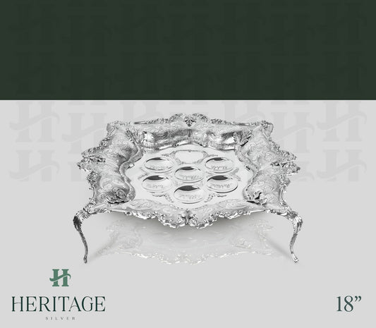 GONA SEDER PLATE ON LEGS