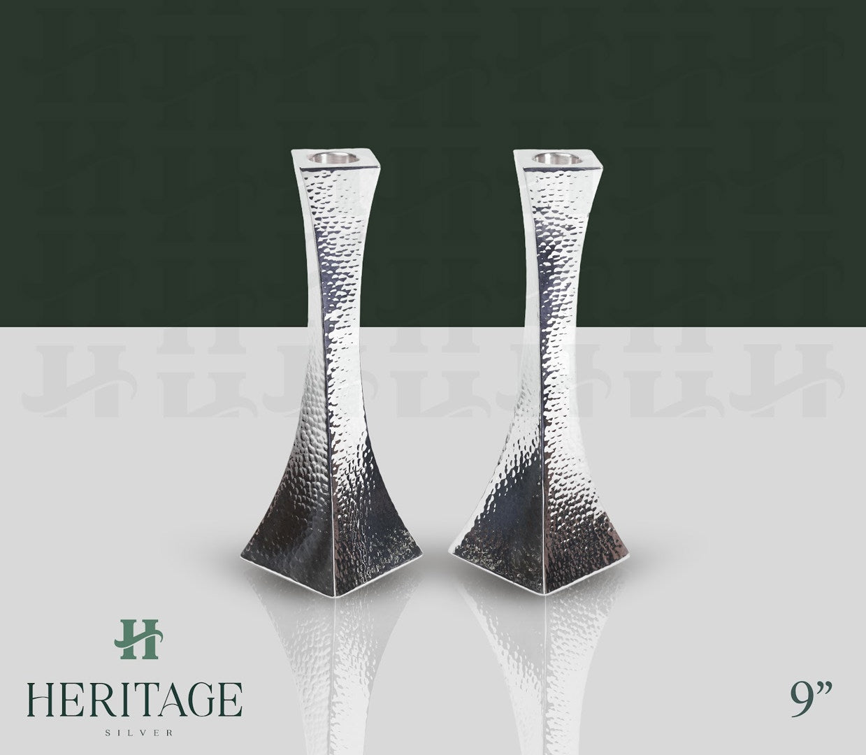 HAMMERED SMALL CANDLESTICKS