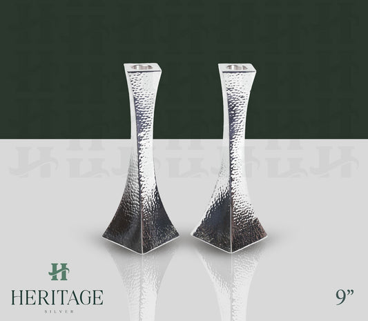 HAMMERED SMALL CANDLESTICKS