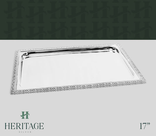 ITALY LACE CASTED CANDLESTICK TRAY