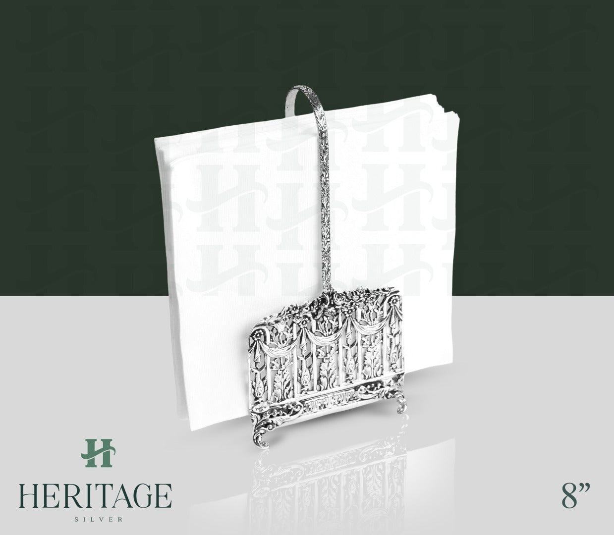 CASTED NAPKIN HOLDER WITH HANDLE